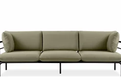 KONSIMO RAMBE Zestaw mebli ogrodowych 2x fotel + sofa trzyosobowa + stolik