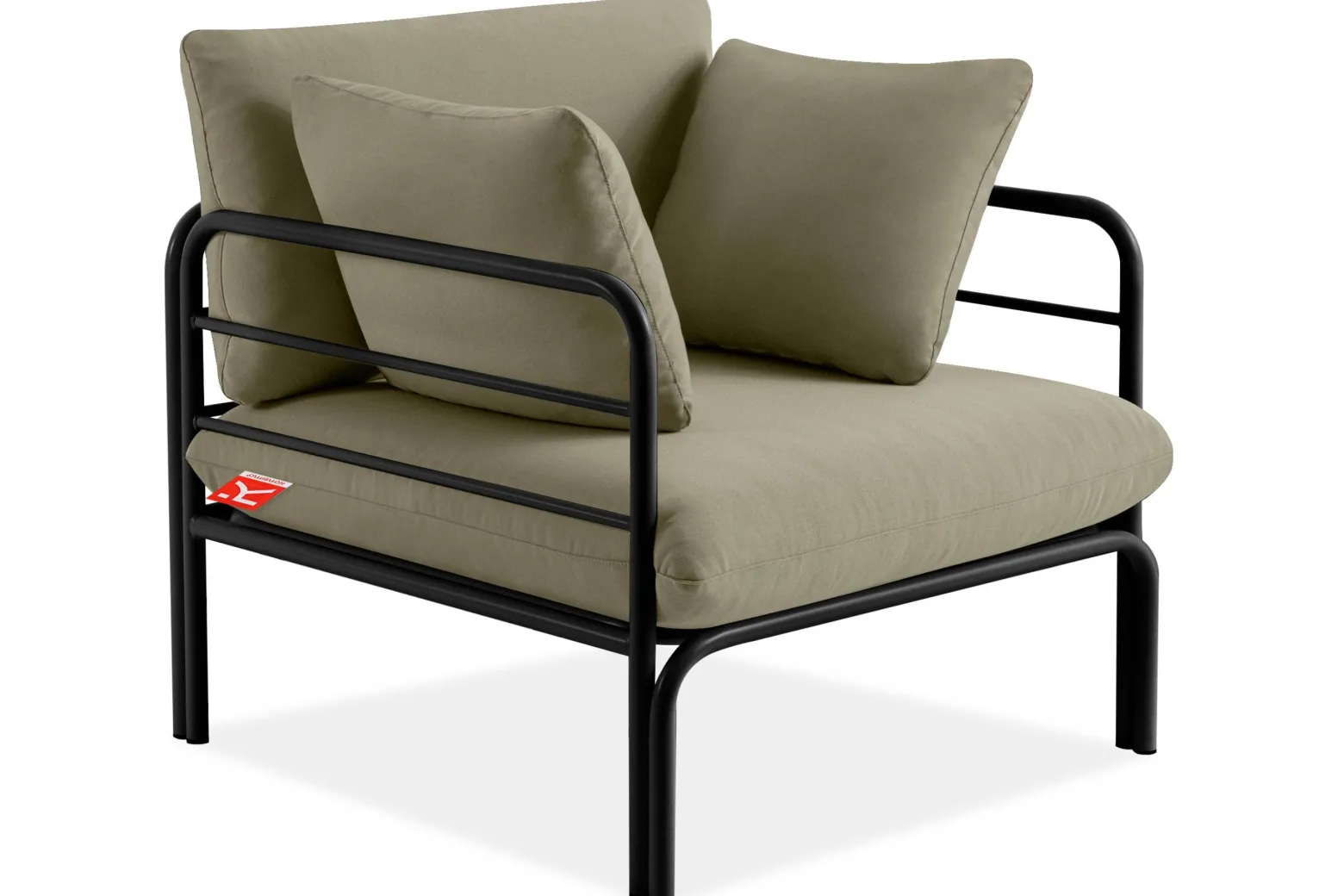 KONSIMO RAMBE Zestaw mebli ogrodowych 2x fotel + sofa trzyosobowa + stolik