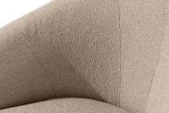 KONSIMO SOLIS Sofa jasnobrązowa na ogród/taras, stalowe nóżki, japandi