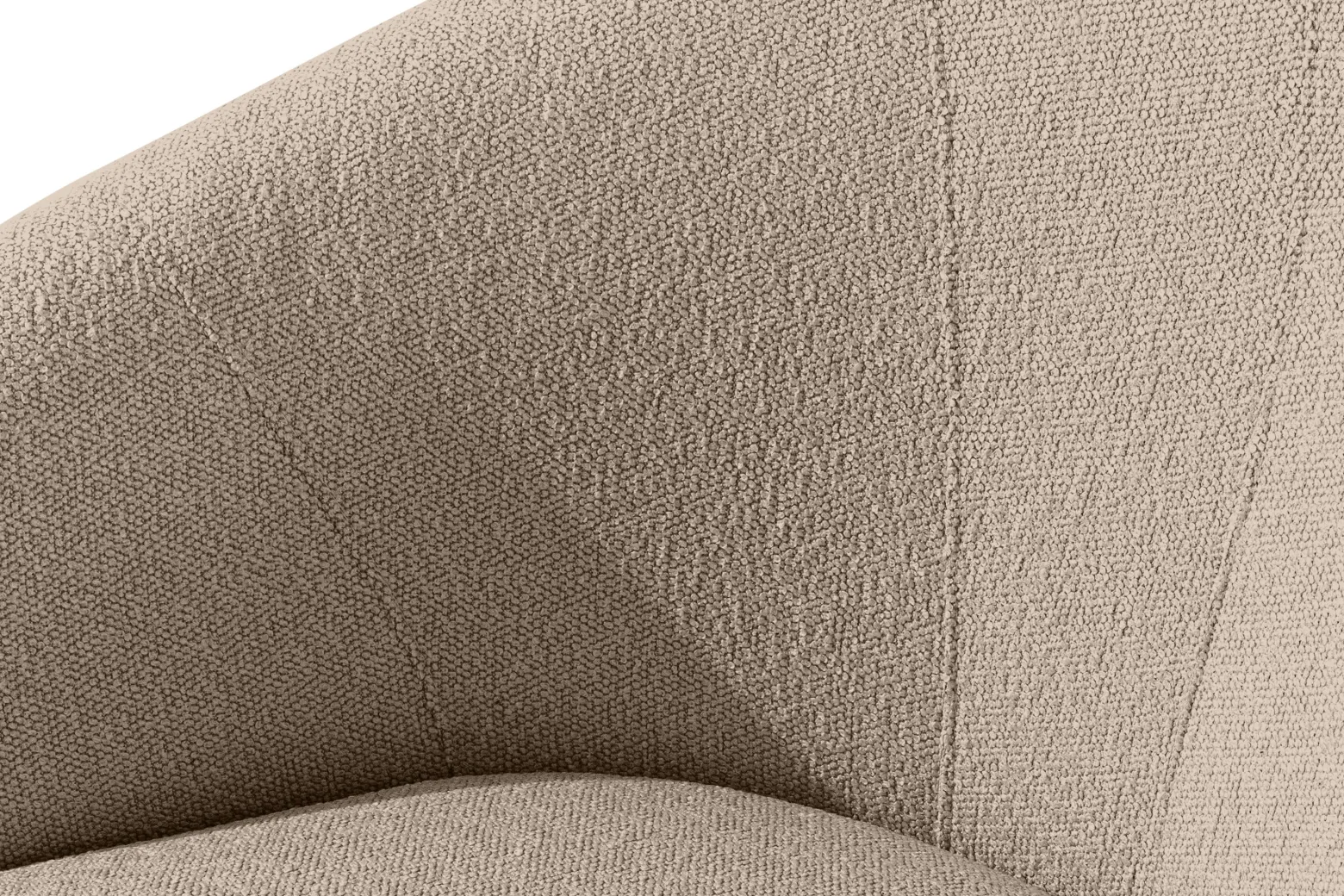 KONSIMO SOLIS Sofa tapicerowana wodoodporna jasnobrązowa, białe nóżki