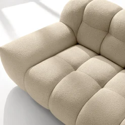 KONSIMO VENA Sofa dwuosobowa styl japandi, efekt