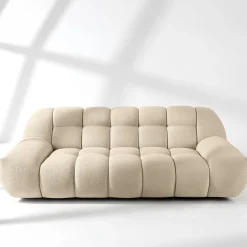 KONSIMO VENA Sofa dwuosobowa styl japandi, efekt