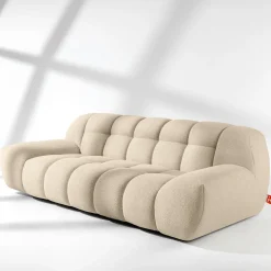 KONSIMO VENA Sofa dwuosobowa styl japandi, efekt