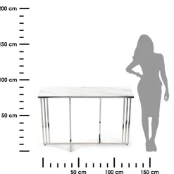 Konsola Amagat Silver White 120 cm