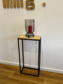 Konsola loftowa czarna 40x80x20cm pojedyncza
