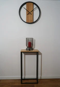 Konsola loftowa czarna 40x80x20cm pojedyncza