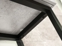 Konsola Serena beton, stelaż czarny