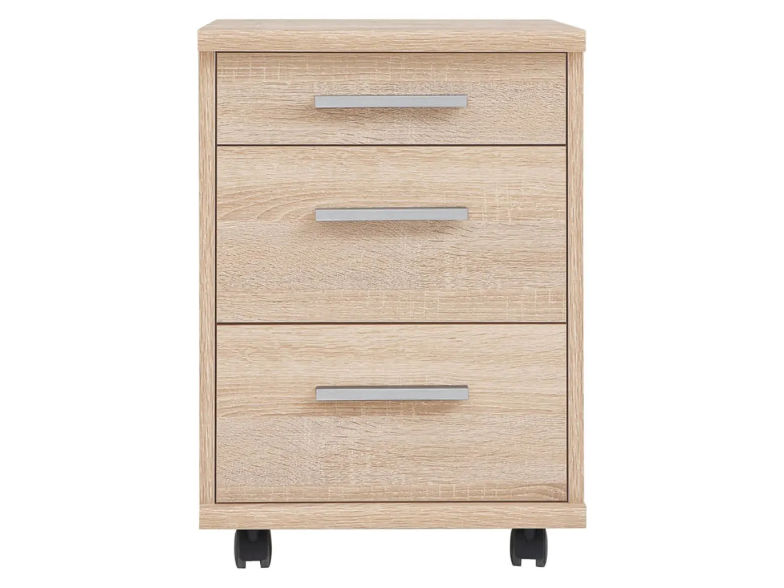 Kontenerek Brw Office 40 cm z 3 szufladami dąb sonoma
