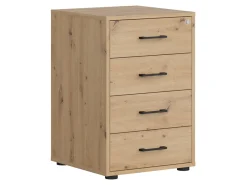 Kontenerek Space Office 50 cm z 4 szufladami dąb artisan