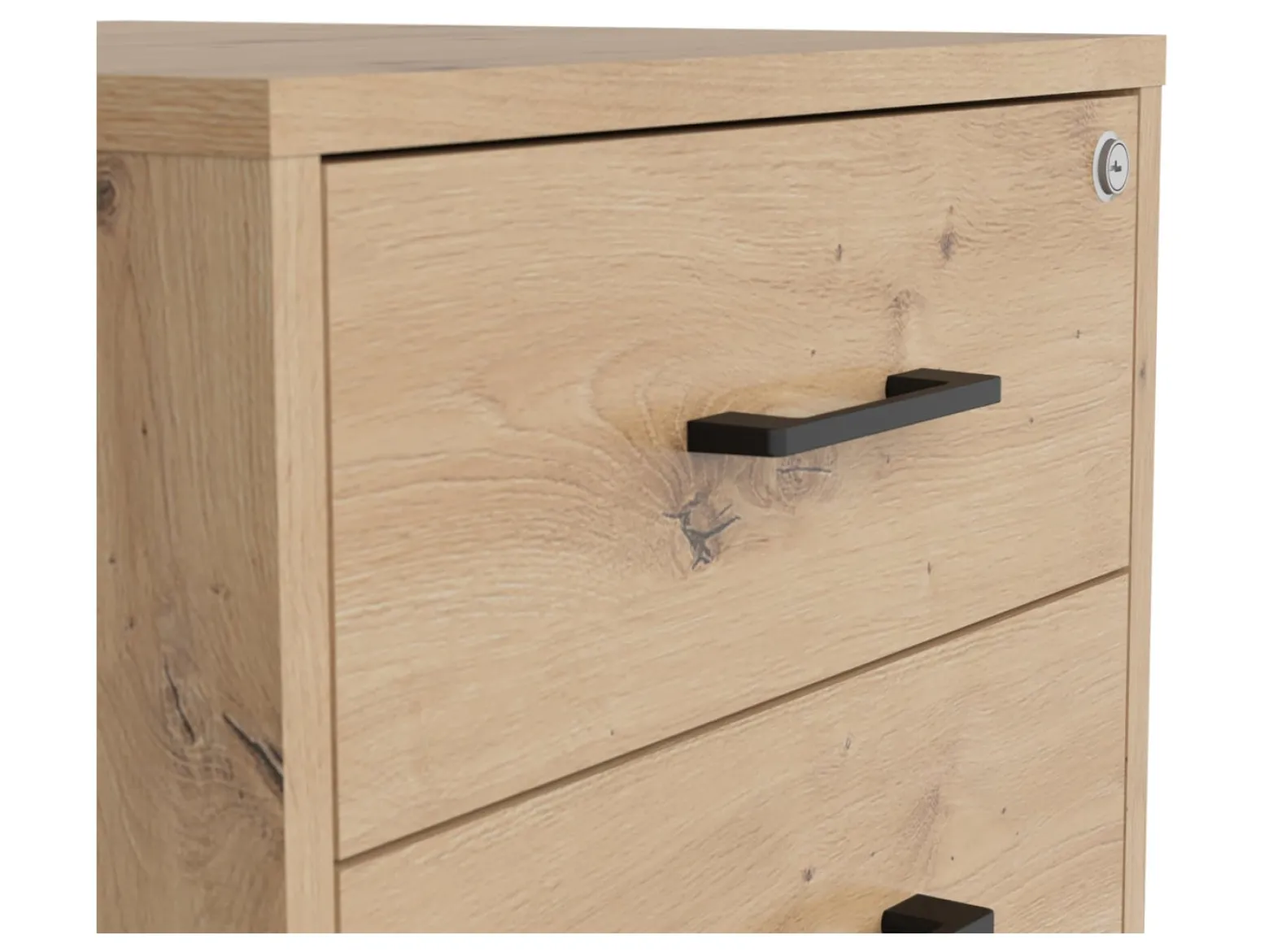 Kontenerek Space Office 50 cm z 4 szufladami dąb artisan