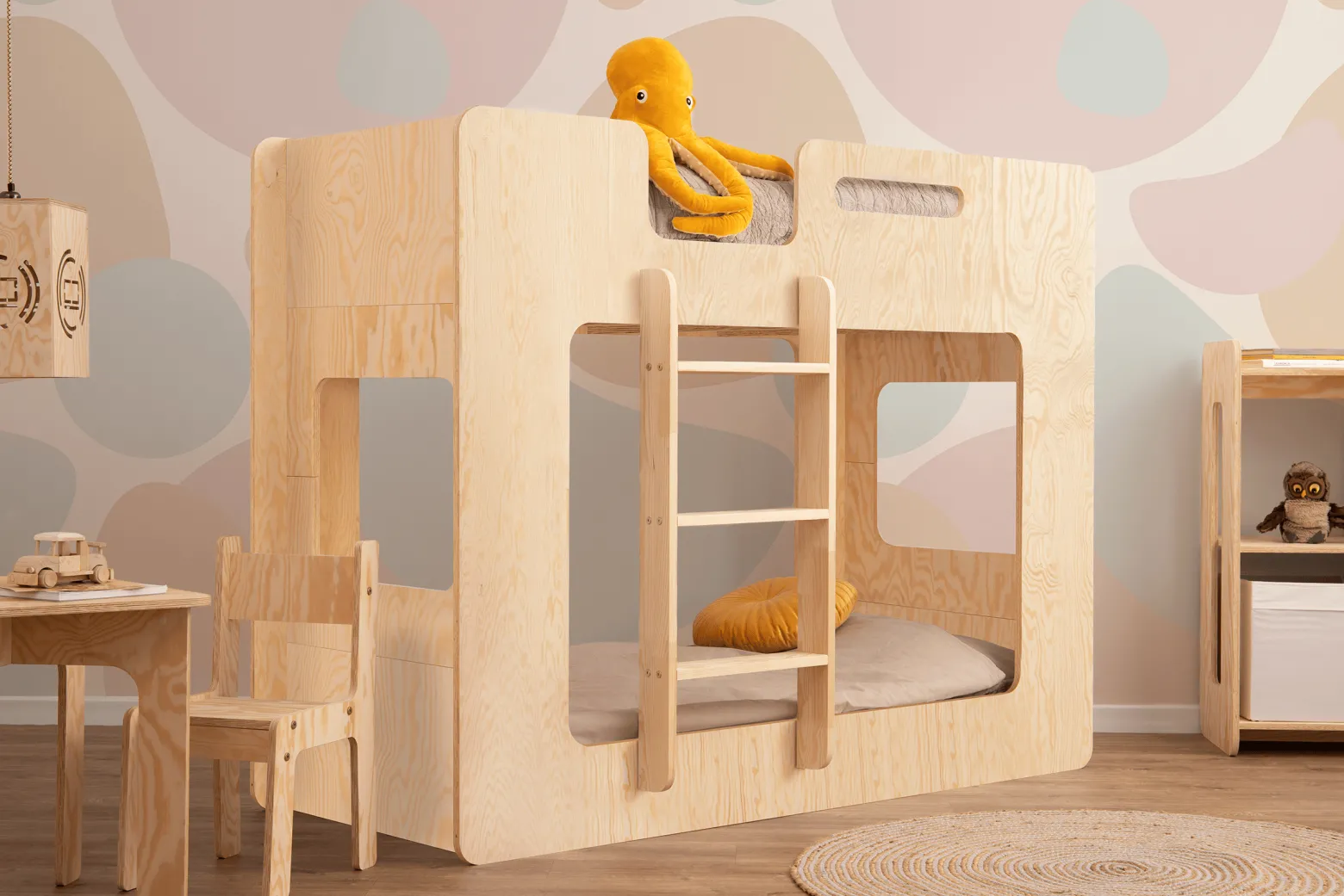 Łóżko piętrowe drewniane MIMI L - SMARTWOOD®