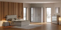 Łóżko podnoszone z stelażem i tapicerowanym zagłówkiem 160x200 cm