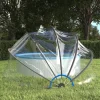 Kopuła basenowa Przezroczysta 406 x 203 cm PVC vidaXL