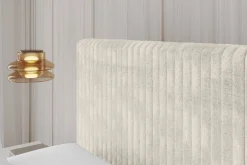Łóżko tapicerowane bez materaca + pojemnik ALOVA-V1 120x200 Beżowy