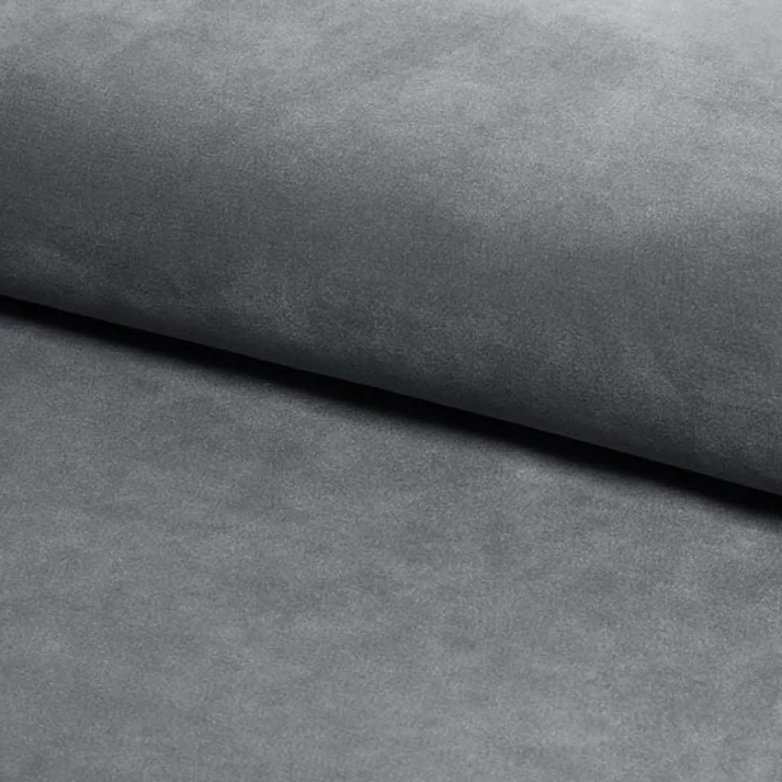 Łóżko tapicerowane CARVEN VELVET 160x200 szare bez szuflady/bez materaca