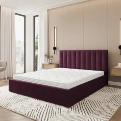 Łóżko Tapicerowane DEMERA MGV z topperem 120x200 cm