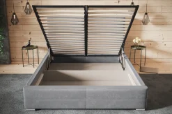 Łóżko tapicerowane LIZBONA 90x200 ze stelażem metalowym