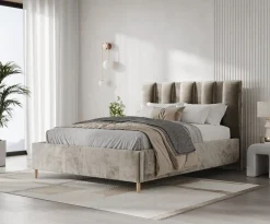 Łóżko tapicerowane LOOM 120x200 z pojemnikiem LOT