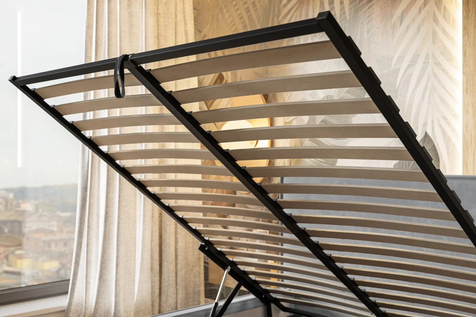 Łóżko tapicerowane Milano Slim 90x200 ze stelażem metalowym