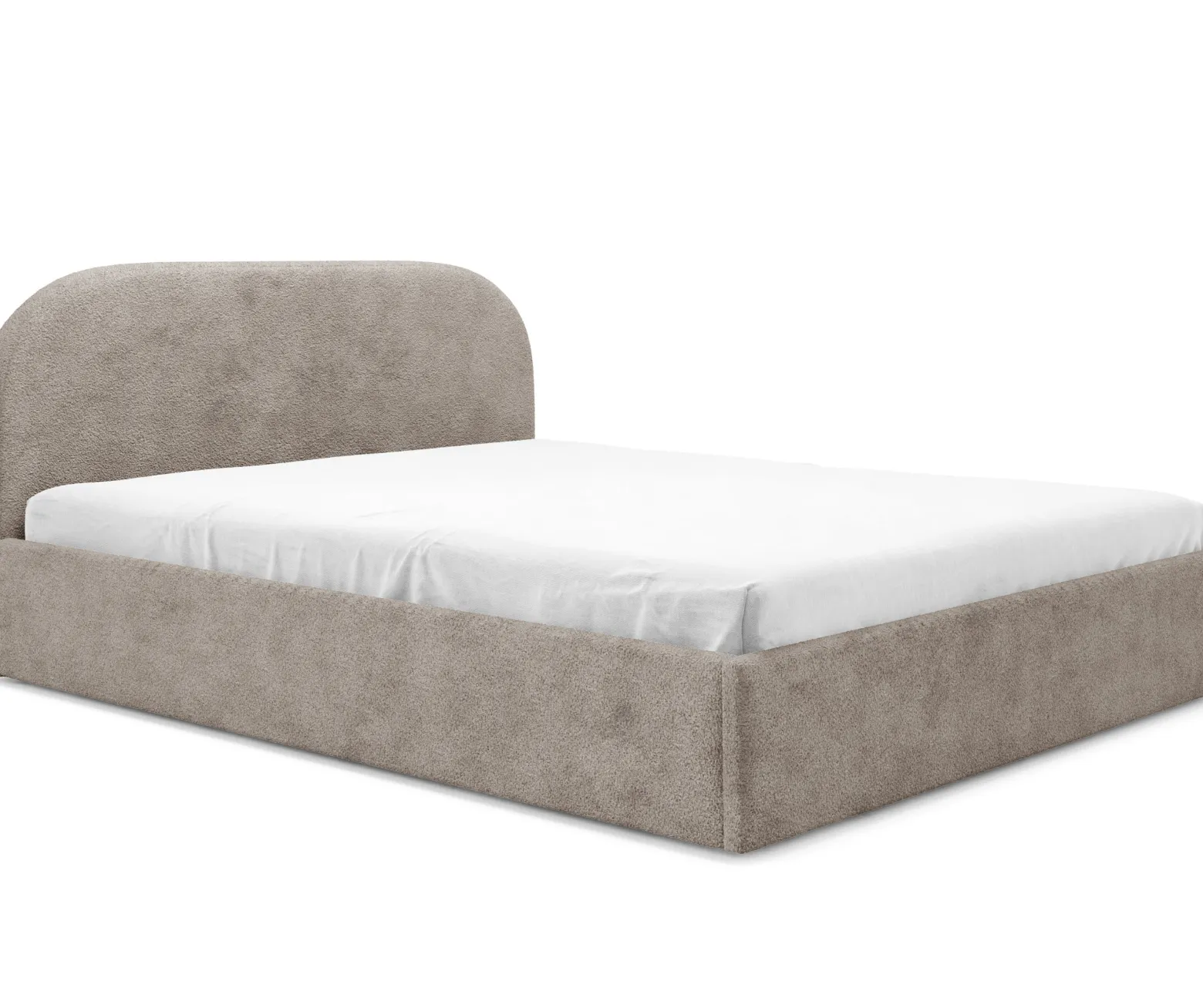 Łóżko tapicerowane Moon 140x200 metalowy stelaż Abriamo 03
