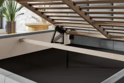 Łóżko tapicerowane ROMA Slim 90x200 ze stelażem drewnianym