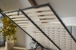 Łóżko tapicerowane SAPPORO 90x200 ze stelażem metalowym