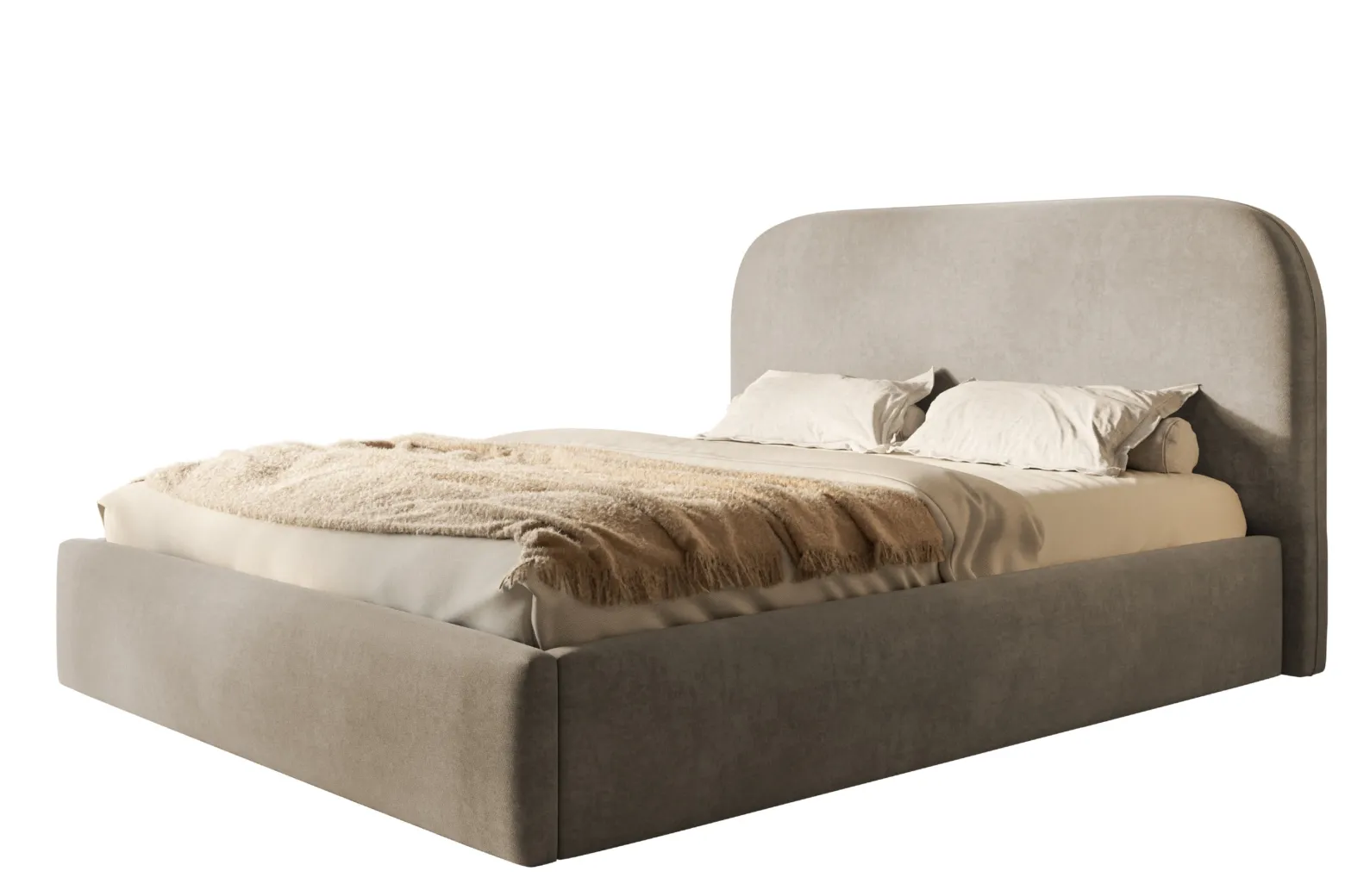 Łóżko tapicerowane Verona Slim 90x200 ze stelażem metalowym