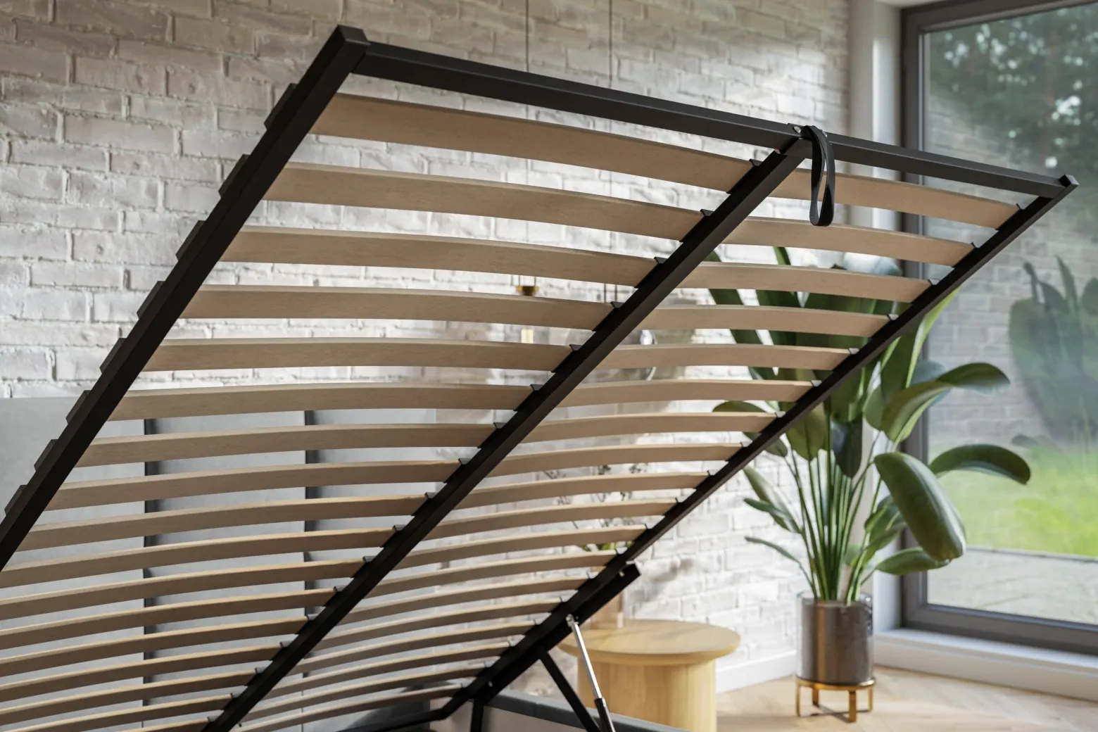 Łóżko tapicerowane Verona Slim 90x200 ze stelażem metalowym
