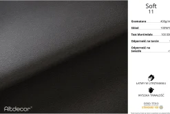 Łóżko tapicerowane z materacem + pojemnik VANTO-Z-120x200 cm Czarny