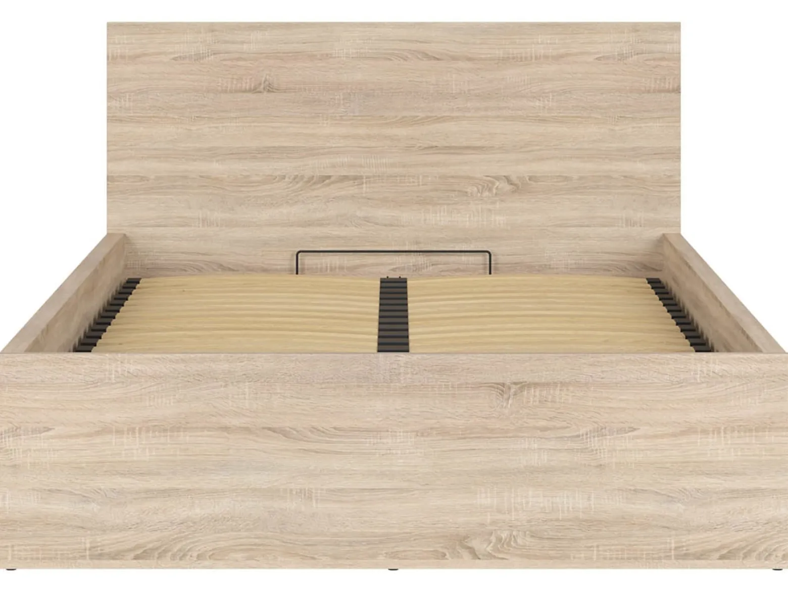 Łóżko Tetrix 140x200 ze stelażem i pojemnikiem dąb sonoma