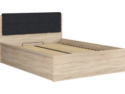 Łóżko Tetrix 140x200 ze stelażem i pojemnikiem dąb sonoma