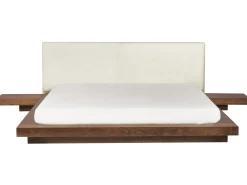 Łóżko wodne materac boucle 180x200 brązowe