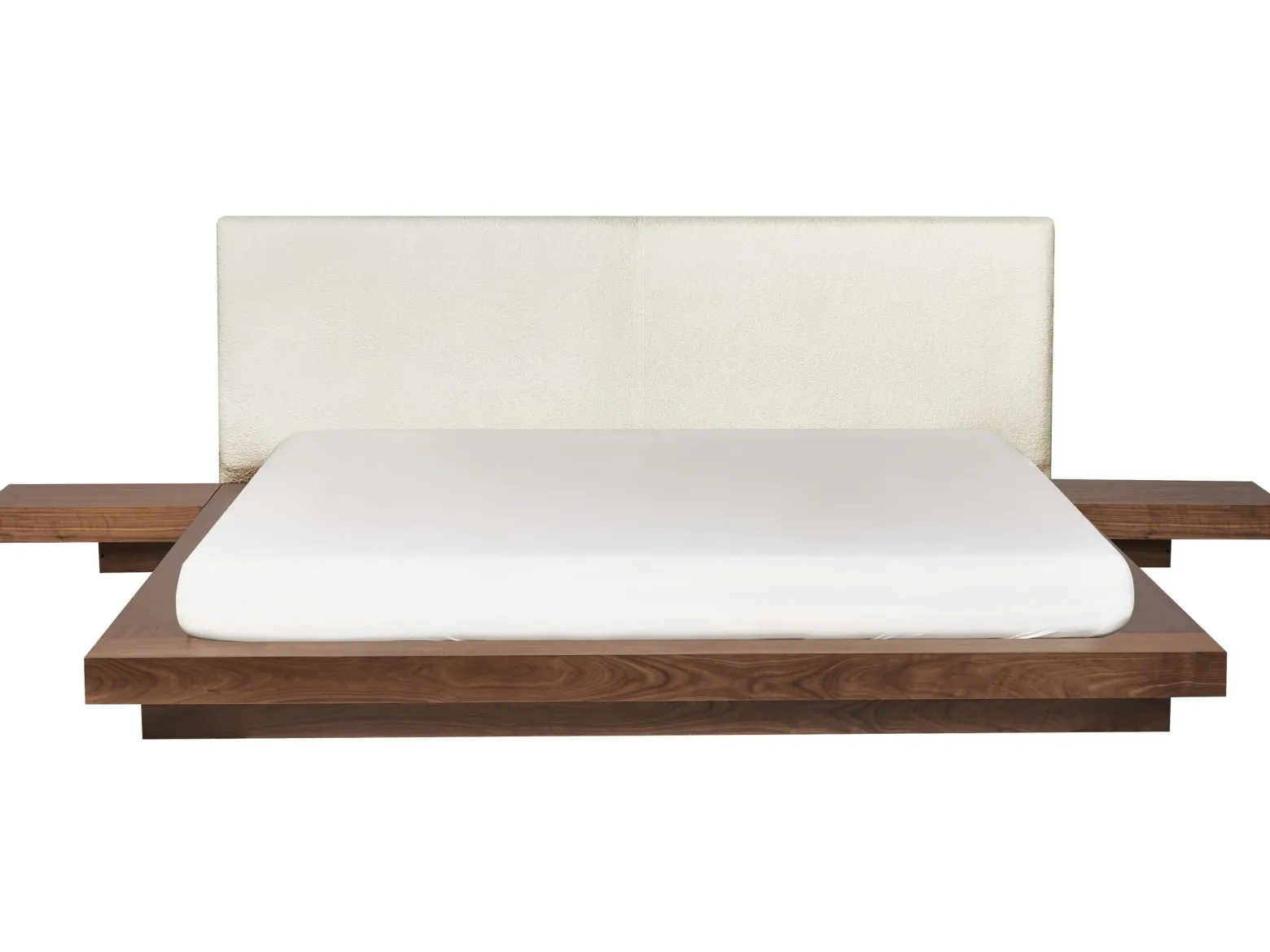 Łóżko wodne materac boucle 180x200 brązowe