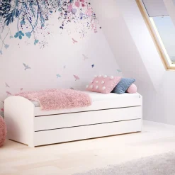 Łóżko wysuwane podwójne Lori 200x90 z szufladą