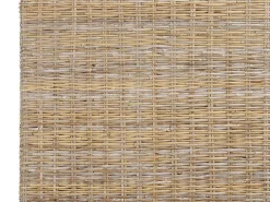 Łóżko 140 x 200 cm stelaż wezgłowie naturalny
