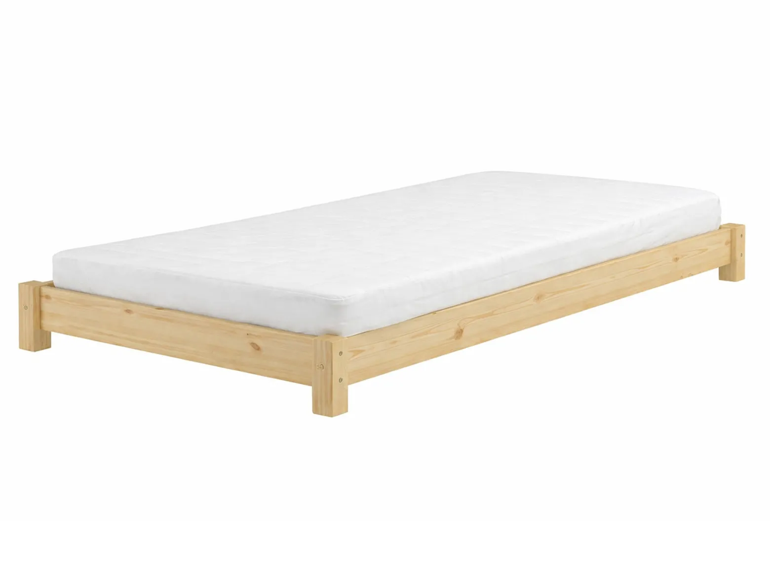 Łóżko 80x200 Futon drewniane, kolor sosna lakierowana