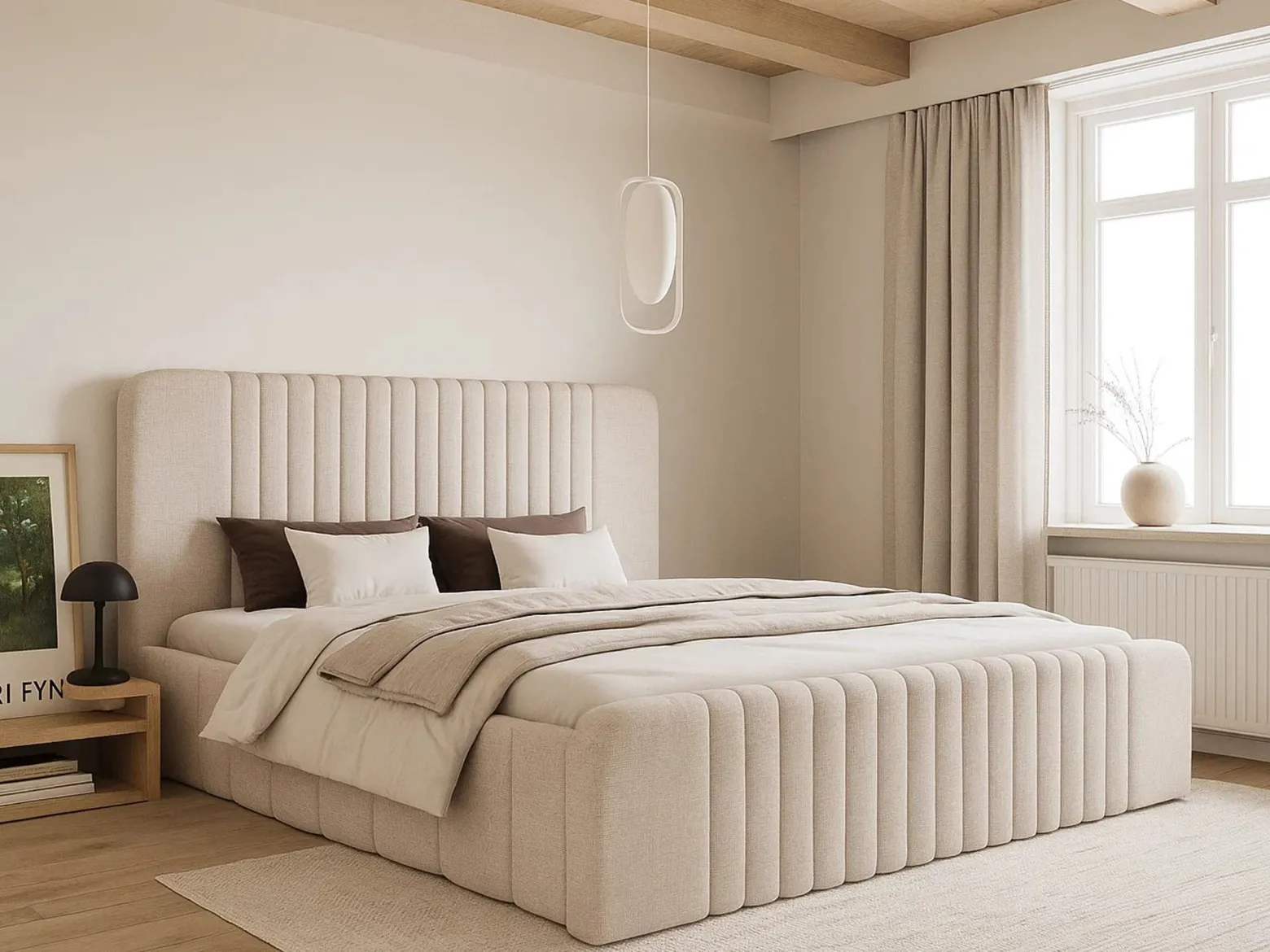 Łóżko 120x200 Verto Comfort z pojemnikiem, tkanina Cremona 02