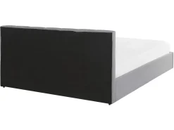 Łóżko z pojemnikiem jasnoszare 160x200 cm