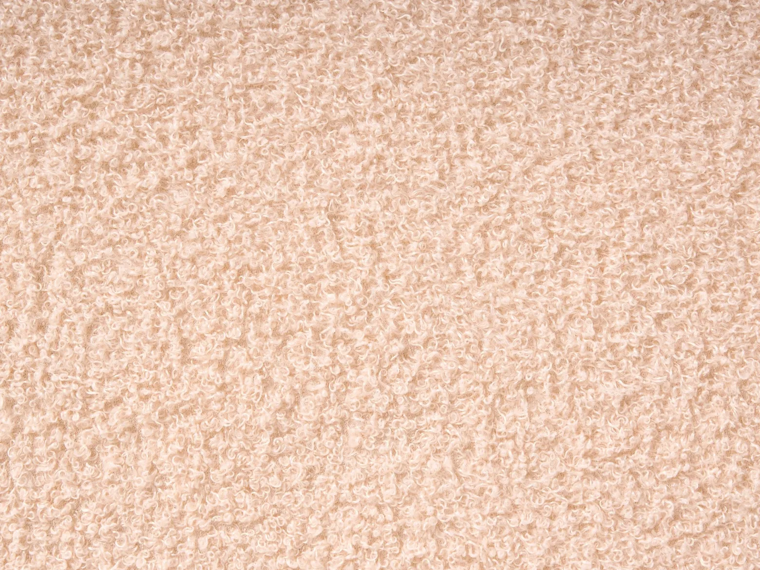 Łóżko z pojemnikiem 160 x 200 cm boucle brzoskwiniowe