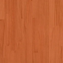 Łóżko z regałem bez materaca woskowy brąz 140x200 cm drewno