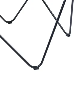 Krzesło fotel motyl biały welurowy