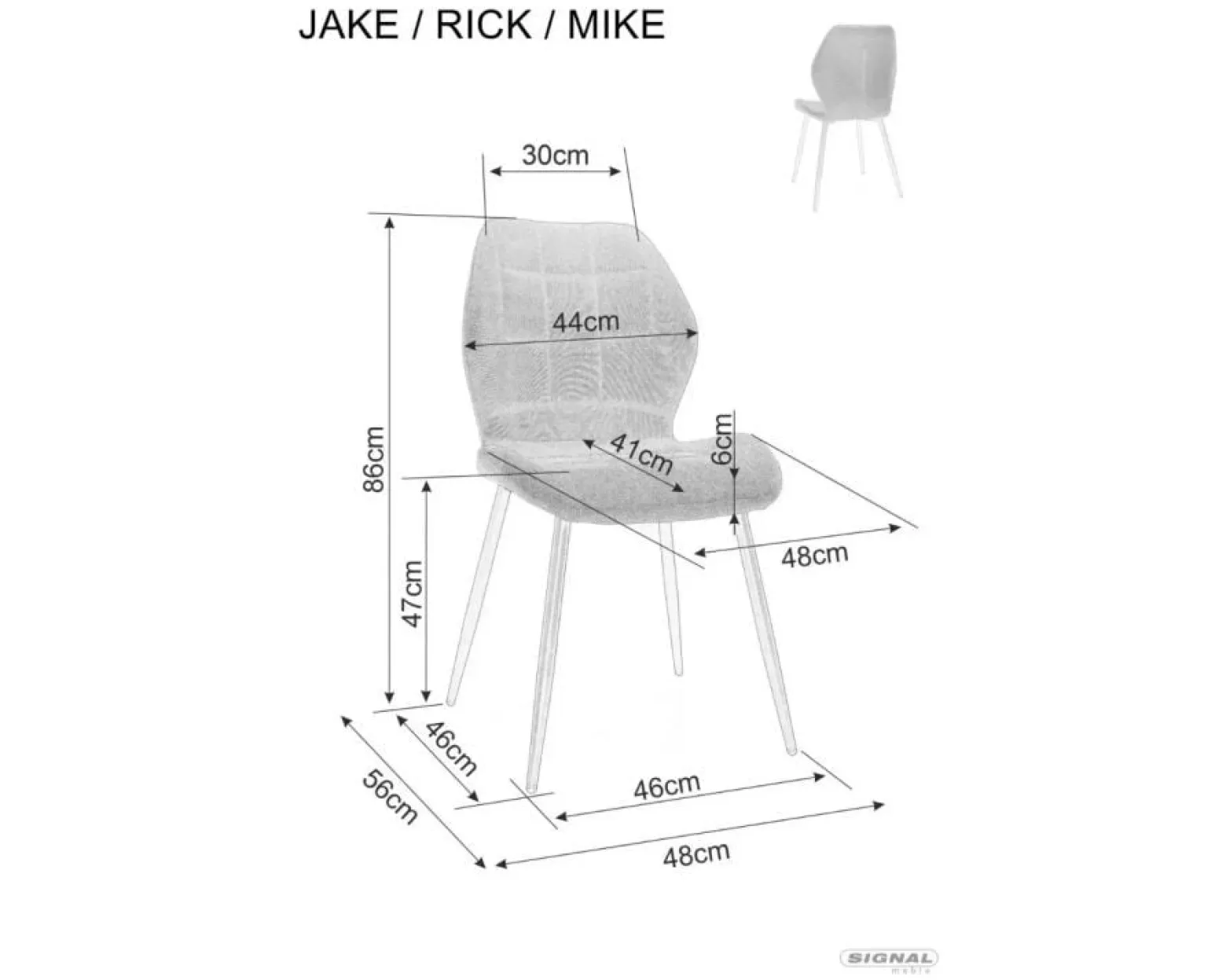 Krzesło tapicerowane JAKE VELVET ciemnobeżowe