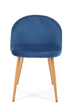 Krzesło tapicerowane welur SJ.075 Granatowe