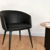 Krzesło BARNET A czarne ekoskóra