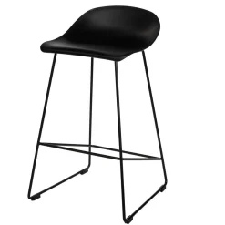 Krzesło barowe Molly czarne Low