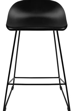 Krzesło barowe ROLF czarne 66 cm - polipropylen, metal
