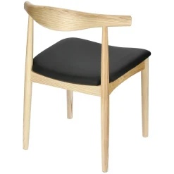 Krzesło Codo insp. Elbow Chair naturalny/czarny drewniane
