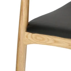 Krzesło Codo insp. Elbow Chair naturalny/czarny drewniane