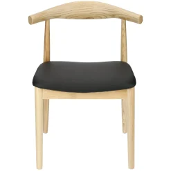 Krzesło Codo insp. Elbow Chair naturalny/czarny drewniane