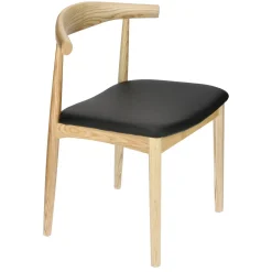 Krzesło Codo insp. Elbow Chair naturalny/czarny drewniane